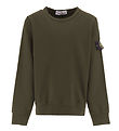 Stone Island Sweatshirt - Military Green w. Logo