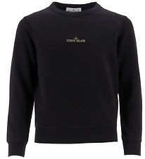 Stone Island Sweatshirt - Schwarz m. Logo