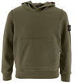 Stone Island Hoodie - Military Green w. Logo