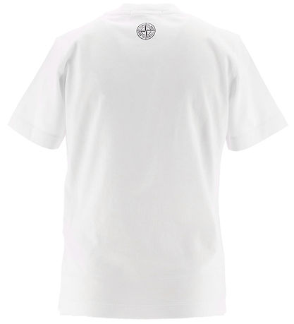Stone Island T-Shirt - Weiß m. Print
