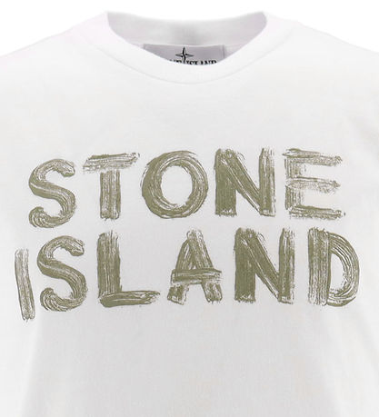 Stone Island T-shirt - White w. Print