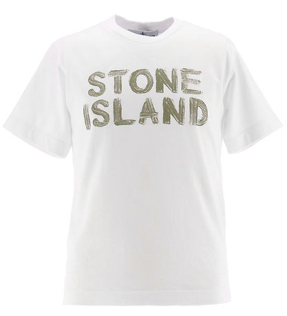 Stone Island T-shirt - White w. Print