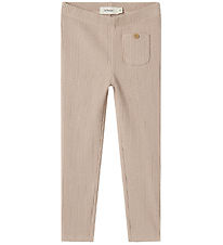 Leggings Lil' Atelier - Rib - NmfRaja - Shadow Gris
