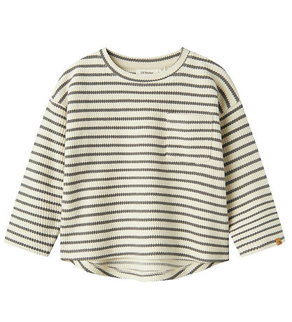 Lil' Atelier Blouse - Rib - NmmTadeo - Turtledove/Pewter