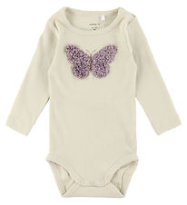 Body m/l Name It - Rib - NbfBolia - Summer Sable av. Papillon
