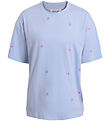 Hound T-shirt - Light blue w. Flowers