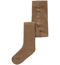 Lil' Atelier Tights - Noos - Rib - NmnIlso - Sepia Tint