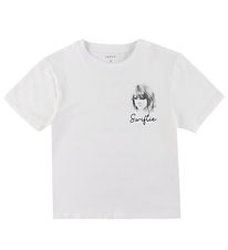 Name It T-Shirt - TSwift - NkfFern - Bright White m. Print