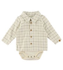 Lil' Atelier Hemdbody L/Æ - NbmRamos - Turteltaube m. Karos