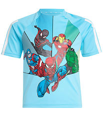 T-Shirt adidas Performance - LK MRVL SM T - Brcyan/Blanc/Multico