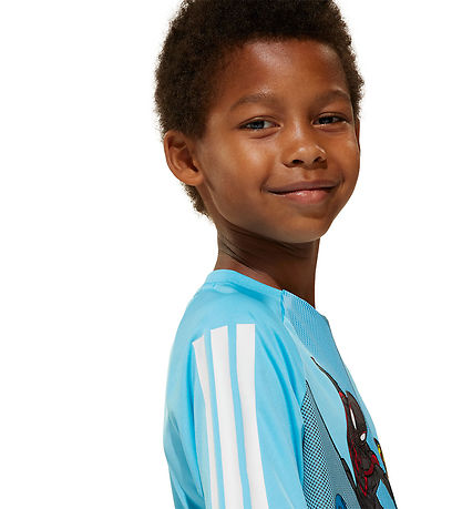 adidas Performance T-shirt - LK MRVL SM T - Brcyan/White/Multico