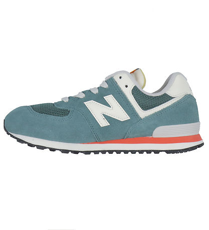 New Balance Shoes - 574 - New Spruce/Blast Red
