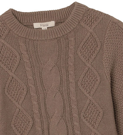 Fliink Blouse - Knitted - Cottie - Pine Bark
