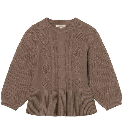 Fliink Blouse - Knitted - Cottie - Pine Bark