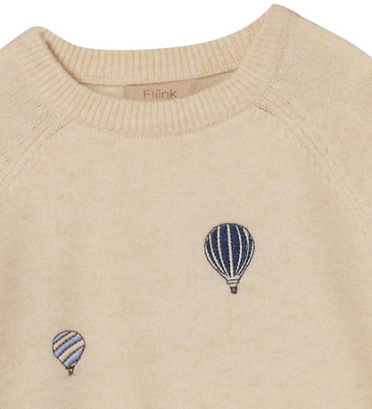 Fliink Blouse - Knitted - Alon Balloon - Sandshell