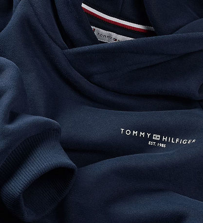 Tommy Hilfiger Hoodie - Dark Natt Marinblå