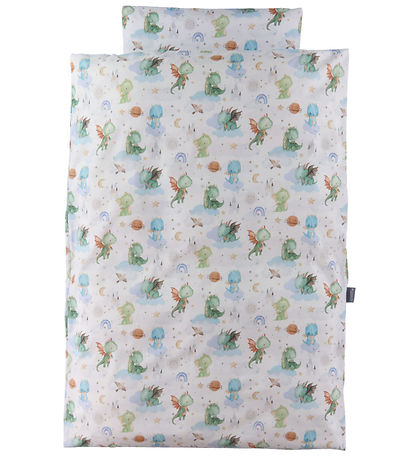 Nørgaard Madsens Bedding - Junior - White w. Colorful Dragons