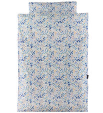 Nørgaard Madsens Bedding - Junior - White w. Blue Flowers