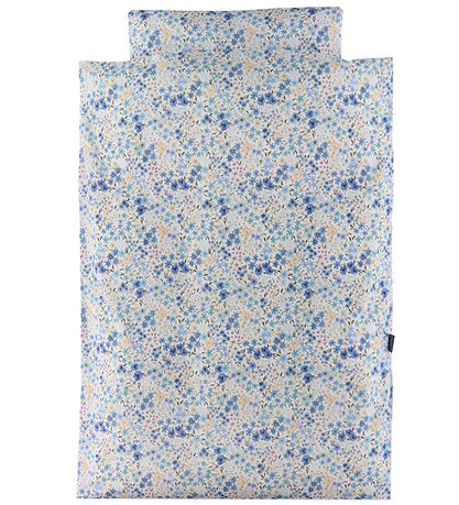 Literie Nørgaard Madsens - Bébé - Blanc av. Bleu Fleurs