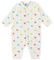 Petit Bateau Nightsuit - Marshmallow w. Hearts