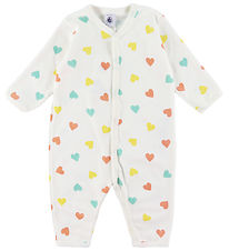 Petit Bateau Nightsuit - Marshmallow w. Hearts