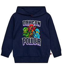 LEGO® Ninjago Hættetrøje - LWSaku - Dark Navy m. Print