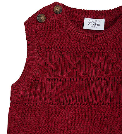 Hust and Claire Waistcoat - Knitted - HcPerry - Teaberry