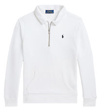 Polo Ralph Lauren Sweatshirt m. Lynlås - Hvid