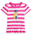 Polo Ralph Lauren Stuttermabolur - Bleikt/Hvít - röndótt M. Bang