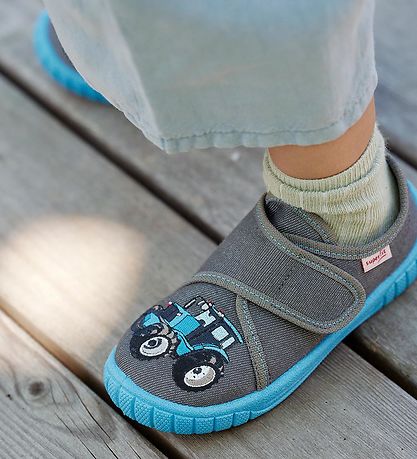 Superfit Slippers - Bill - Blue/Gray