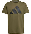 adidas Performance T-shirt - J BL - Olistr/Black