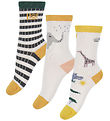 Liewood Strumpor - 3-pack - Silas - Safari/Sandy Mix