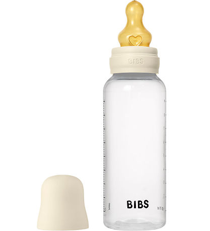 BIBS Feeding Bottle - 270 mL - PP/Natural Rubber - Ivory