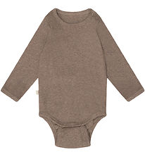 That's Mine Bodysuit L/æ - Rib - Petra - Brown Melange