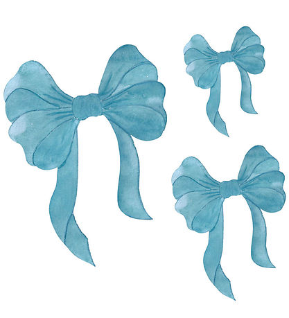 That's Mine Muurstickers - 3-pack - Blauw Vlinderdas