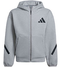 adidas Performance Holzning Jacke - Z.N.E. - Grau Meliert m. Sch