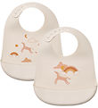 Liewood Bibs - Silicone - 2-Pack - Tilda - Dream/Ecru