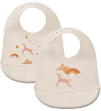 Liewood Bibs - Silicone - 2-Pack - Tilda - Dream/Ecru