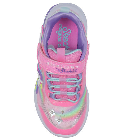 Skechers Shoes w. Light - Unicorn Chaser - Pink/Multi