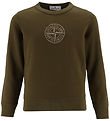 Stone Island Sweatshirt - Army Green w. Logo