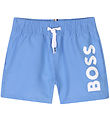 BOSS 수영 반바지 - 파란색 포함 흰색