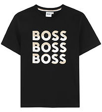 T-Shirt BOSS - Noir av. Imprimé