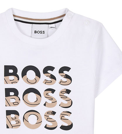 BOSS T-shirt - White w. Print