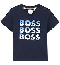 T-Shirt BOSS - Marine av. Imprimé