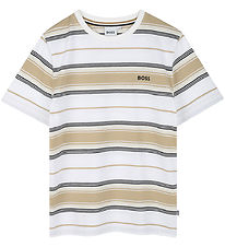 T-Shirt BOSS - Stone/Off White