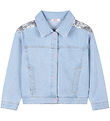 Billieblush Denim Jacket - Double Stone/Bleach w. Sequins
