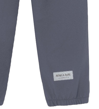 Mini A Ture Softshell Pants w. Fleece - MatAian - Ombre Blue