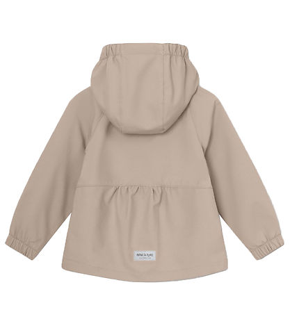 Mini A Ture Softshell Jacket w. Fleece - MatBriddi - Sesame