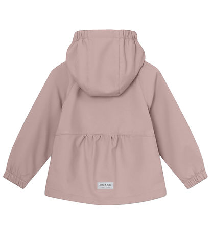 Mini A Ture Softshelljassen m. Fleece - MatBriddi - Cloudy Rose