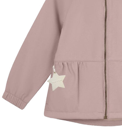 Mini A Ture Softshelljassen m. Fleece - MatBriddi - Cloudy Rose